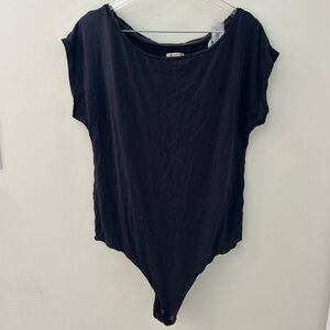 Free People Black Bodysuit oversized‎ medium